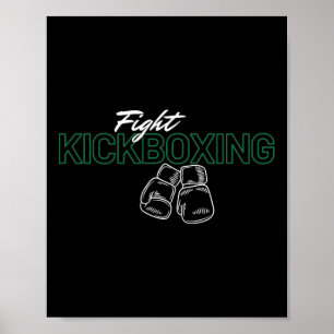 Kickboxen kämpfen poster