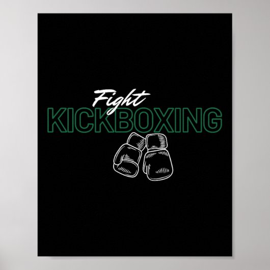 Kickboxen kämpfen poster (Vorne)