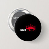 Kickboxen Kampfring Sport Button (Vorne & Hinten)