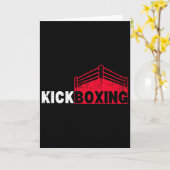 Kickboxen Kampfring Sport Karte (Gelbe Blume)