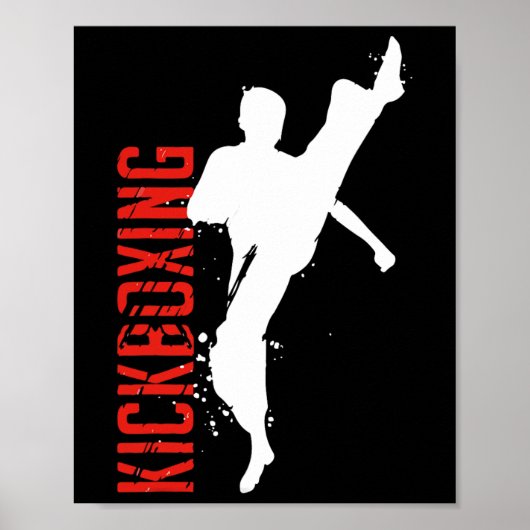 Kickboxen Kampfsport Poster (Vorne)