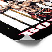 Kickboxen Kampfstil  Poster (Ecke)