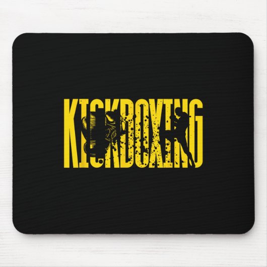 Kickboxen Kampftechnik Mousepad (Vorne)