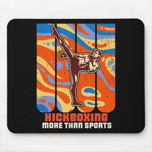 Kickboxen Karate Taekwondo Kampfsporttraining A Mousepad (Vorne)