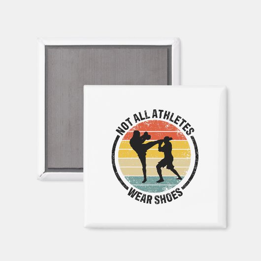 Kickboxen Kick Boxing Nicht alle Athleten tragen S Magnet (Vorderseite/Rückseite)