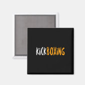 Kickboxen Kick Boxing Workout _6 Magnet (Vorderseite/Rückseite)