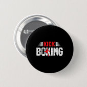 Kickboxen Kickboxen Boxer Kickboxer Kampfsportarte Button (Vorne & Hinten)