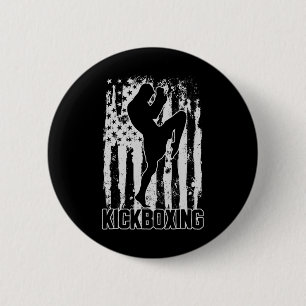Kickboxen Kickboxer Geschenk _1 Button