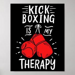 Kickboxen Kickboxer Geschenk Poster