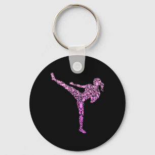 Kickboxen Kickboxer Karate Mädchen Kinder Frauen Schlüsselanhänger