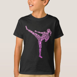 Kickboxen Kickboxer Karate Mädchen Kinder Frauen T-Shirt