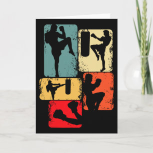 Kickboxen Kickboxer Karate Taekwondo Jungen Kinder Karte