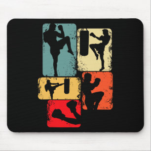 Kickboxen Kickboxer Karate Taekwondo Jungen Kinder Mousepad