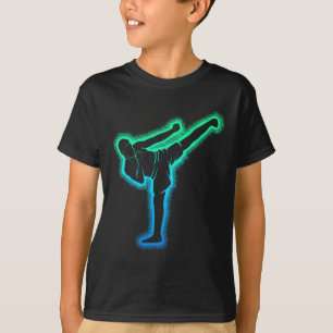 Kickboxen Kickboxer Karate Taekwondo Kinder Jungen T-Shirt