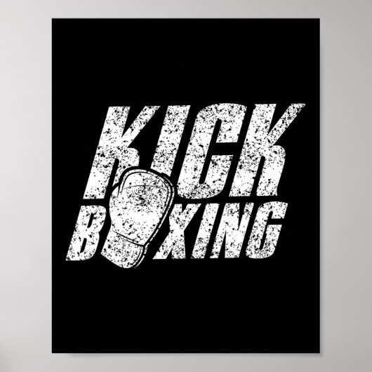 Kickboxen Kickboxer Kickbox Kick Boxen Kampfsport Poster (Vorne)