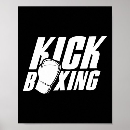 Kickboxen Kickboxer Kickbox Kick Boxen Martial A Poster (Vorne)