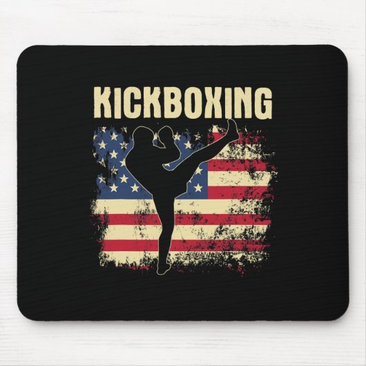 Kickboxen - Kickboxer Mixed Martial Arts Trainer Mousepad (Vorne)