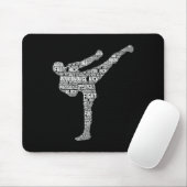 Kickboxen Kickboxer Taekwondo Karate Kinder Junge Mousepad (Mit Mouse)