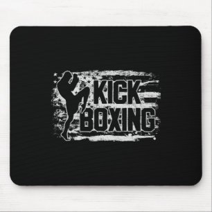 Kickboxen Kickboxer USA Amerikanische Flagge Gesch Mousepad
