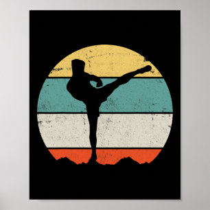 Kickboxen Kickboxer Vintage Poster