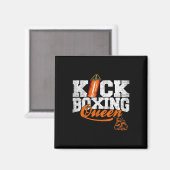 Kickboxen-Königin Kickboxer-Training Grafik Magnet (Vorderseite/Rückseite)