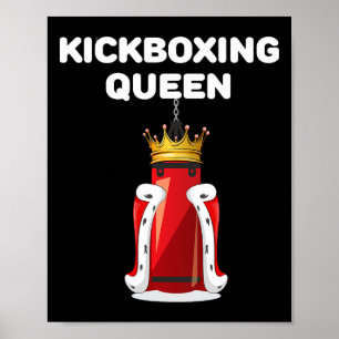 Kickboxen Königin Mädchen Kickboxen Frauen Kickbox Poster