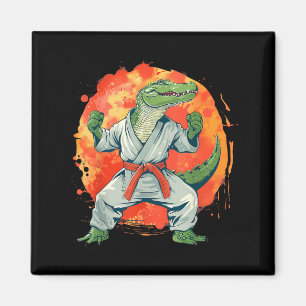 Kickboxen Krokodil Taekwondo Karate MMA Lustig Magnet