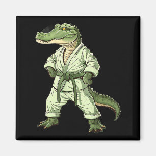 Kickboxen Krokodil Taekwondo Karate MMA Lustig Magnet