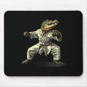 Kickboxen Krokodil Taekwondo Karate MMA Lustig Mousepad