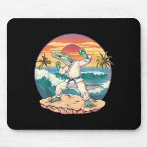 Kickboxen Krokodil Taekwondo Karate MMA Lustig Mousepad