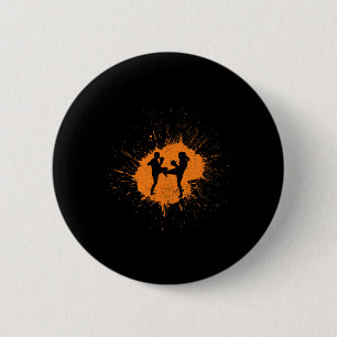 Kickboxen Kunst Sport Button