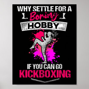 Kickboxen Langweiliges Kickbox-Training Poster