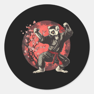 Kickboxen Lemur Kampfsport Karate Jiu-Jitsu MMA Runder Aufkleber