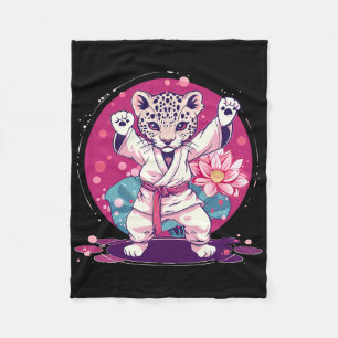 Kickboxen Leopard Taekwondo Karate Mma Kampfsport Fleecedecke