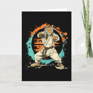 Kickboxen Leopard Taekwondo Karate Mma Martial Art Karte