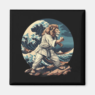 Kickboxen Löwe Wellen Taekwondo Jiu-Jitsu Mma Löwe Magnet