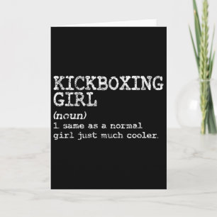 Kickboxen Mädchen Definition Lustig Frauen Coach M Karte