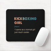 Kickboxen Mädchen Definition Lustiger Kickboxen Fa Mousepad (Mit Mouse)