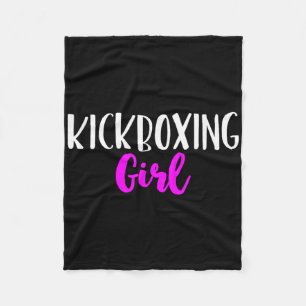 Kickboxen Mädchen Frauen Lustiges Kickbox Süßes Ge Fleecedecke