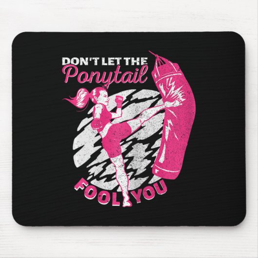 Kickboxen Mädchen Muay Thai Lass Dich Nicht Von De Mousepad (Vorne)