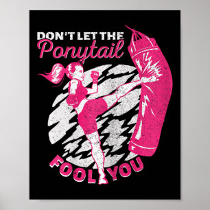 Kickboxen Mädchen Muay Thai Lass Dich Nicht Von De Poster