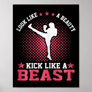 Kickboxen Mädchen - Sieht aus wie eine Schönheit t Poster