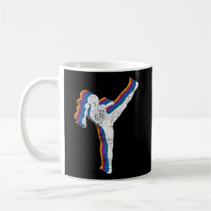 Kickboxen Mädchen Vintage Kickboxer Geschenk Kaffeetasse