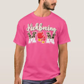 Kickboxen-Mama einer Kickboxer-Mutter Leopard-Kick T-Shirt (Vorderseite)