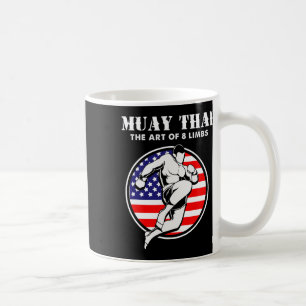 Kickboxen Martial Arts Die Kunst der 8 Gliedmaßen  Kaffeetasse