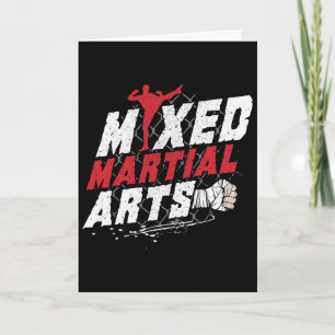Kickboxen Mma Mixed Martial Arts Fan Geschenkidee  Karte