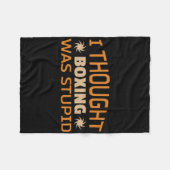 Kickboxen Muay Thai Boxen _1 Fleecedecke (Vorderseite (Horizontal))