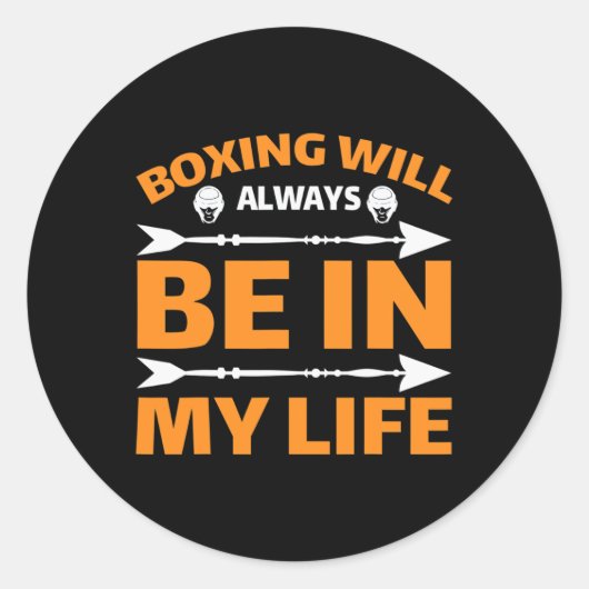 Kickboxen Muay Thai Boxen Runder Aufkleber (Vorderseite)