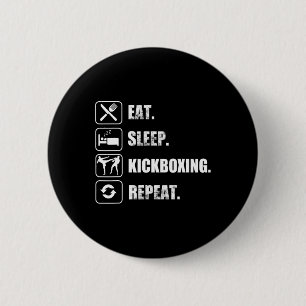 Kickboxen Muay Thai Kampfsport Tiger Sak Yant  Button