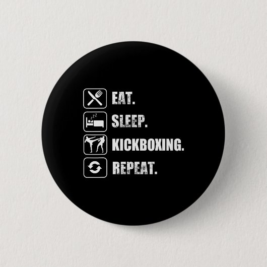 Kickboxen Muay Thai Kampfsport Tiger Sak Yant Button (Vorderseite)